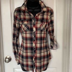 Bassport button up flannel shirt SZ S